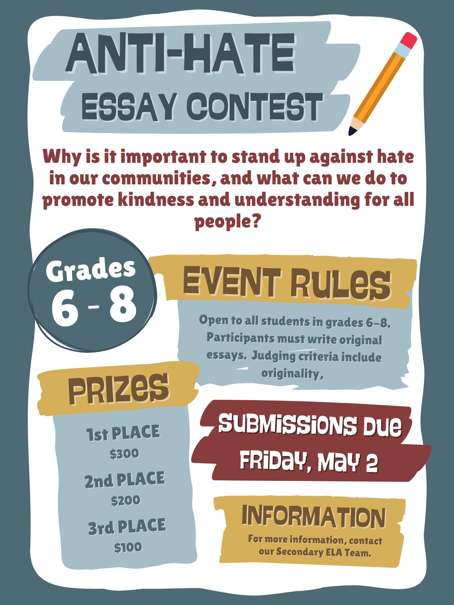 Anti Hate Essay Contest